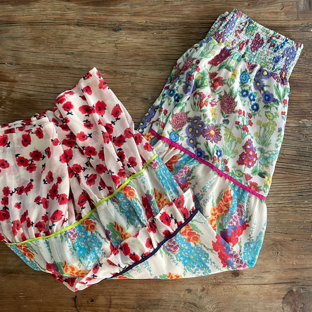 Anthropologie floral skirt